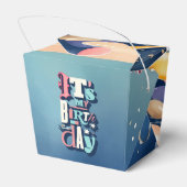 Birthday Party Invitation Bedankdoosjes (Achterkant)