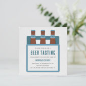 Birthday Party Invitation Beer Tasting (Staand voorkant)
