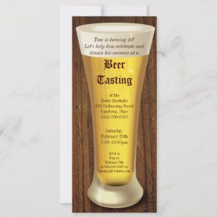 Birthday Party Invitation Beer Tasting Kaart