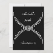 Birthday Party Invitation Best Simple Black Kaart (Voorkant)