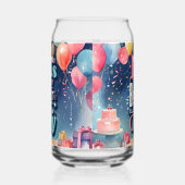 Birthday Party Invitation Blikvorm Glas (Rechts)