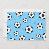 Birthday Party Invitation Blue Kaart (Achterkant)