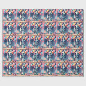 Birthday Party Invitation Cadeaupapier (Vlak)