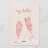 Birthday Party Invitation – Editable Colorful Temp Kaart (Achterkant)