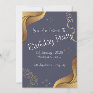 Birthday Party Invitation Feestdagenkaart