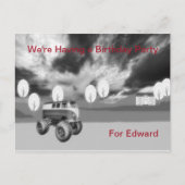 Birthday Party Invitation for 70 yr Old Male Uitnodiging Briefkaart (Voorkant)