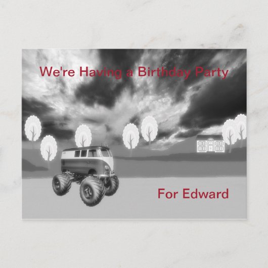 Birthday Party Invitation for 70 yr Old Male Uitnodiging Briefkaart (Voorkant)