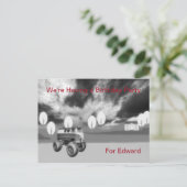 Birthday Party Invitation for 70 yr Old Male Uitnodiging Briefkaart (Staand voorkant)