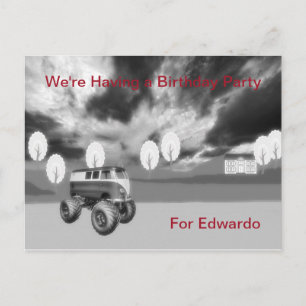 Birthday Party Invitation for 70 yr Old Male Uitnodiging Briefkaart