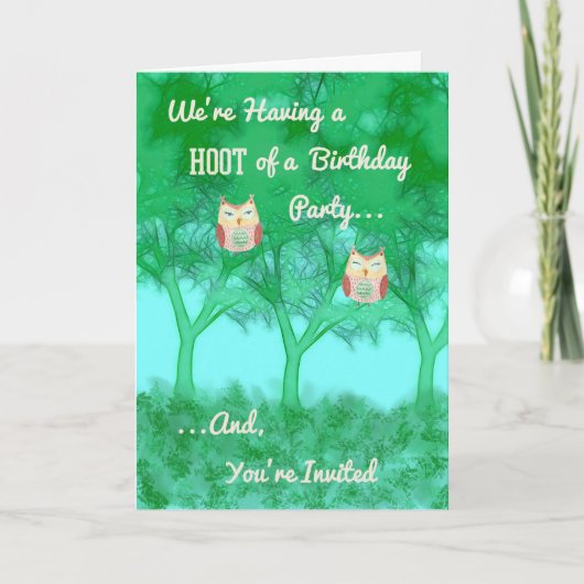 Birthday Party Invitation for Boy or Girl (Voorkant)