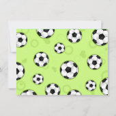 Birthday Party Invitation Green Kaart (Achterkant)