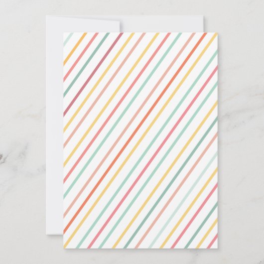 Birthday Party Invitation *Ice Cream Extravaganza* Kaart (Achterkant)