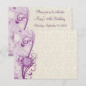 Birthday Party Invitation Kaart (Voorkant / Achterkant)