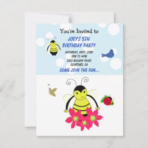 Birthday Party Invitation Kaart
