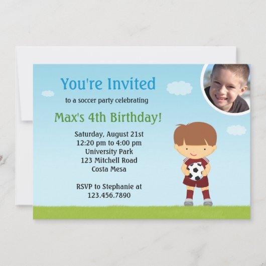Birthday Party Invitation Kaart (Voorkant)