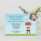 Birthday Party Invitation Kaart (Staand voorkant)
