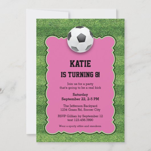 Birthday Party Invitation Kaart (Voorkant)