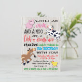 Birthday Party Invitation Kaart (Staand voorkant)