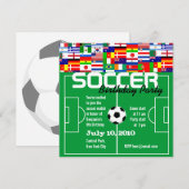 Birthday Party Invitation Kaart (Voorkant / Achterkant)