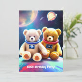 Birthday Party Invitation Kaart (Staand voorkant)