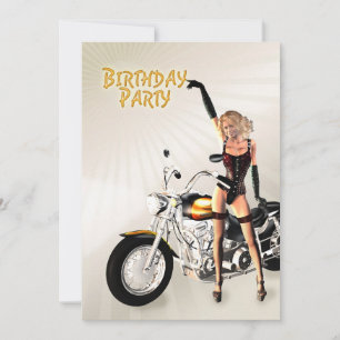 Birthday party Invitation Kaart