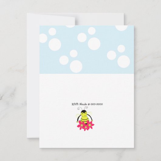 Birthday Party Invitation Kaart (Achterkant)