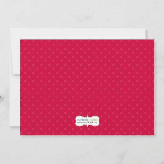 Birthday Party Invitation Kaart (Achterkant)