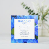 Birthday Party Invitation Kaart (Staand voorkant)