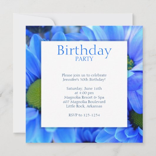 Birthday Party Invitation Kaart (Voorkant)