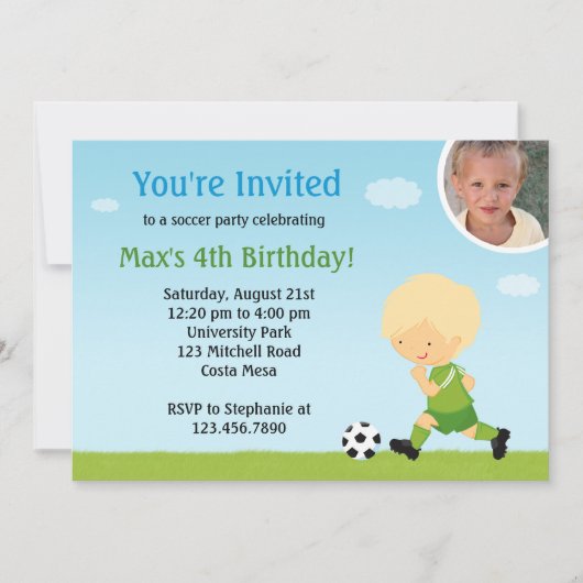 Birthday Party Invitation Kaart (Voorkant)