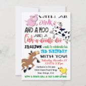 Birthday Party Invitation Kaart (Voorkant)