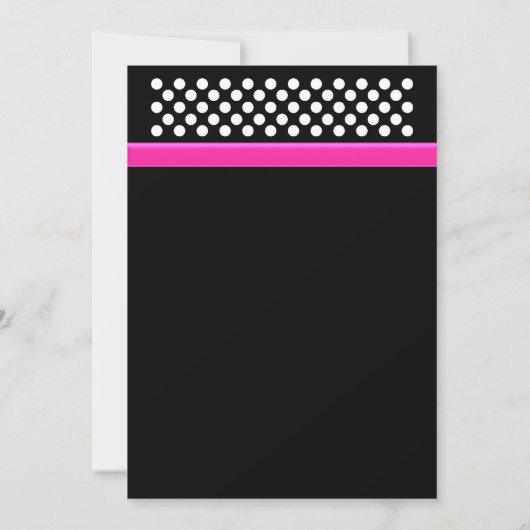 Birthday Party Invitation Kaart (Achterkant)