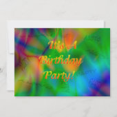 Birthday Party Invitation Kaart (Voorkant)