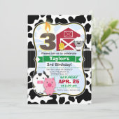 Birthday Party Invitation Kaart (Staand voorkant)