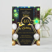 Birthday Party Invitation Kaart (Staand voorkant)