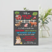 Birthday Party Invitation Kaart (Staand voorkant)