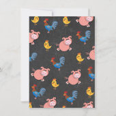 Birthday Party Invitation Kaart (Achterkant)