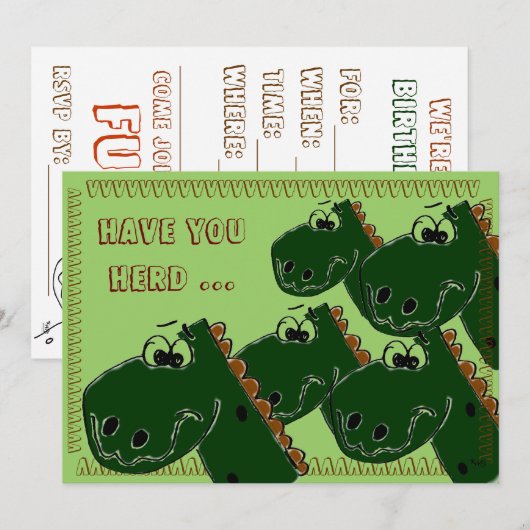 Birthday Party Invitation Kaart