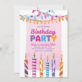 Birthday Party Invitation Kaart (Voorkant)