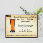 Birthday Party Invitation Kaart (Staand voorkant)