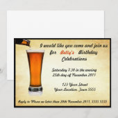 Birthday Party Invitation Kaart (Voorkant / Achterkant)