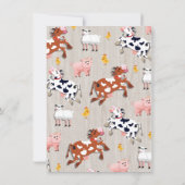 Birthday Party Invitation Kaart (Achterkant)