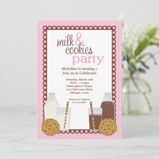 Birthday Party Invitation Kaart (Staand voorkant)