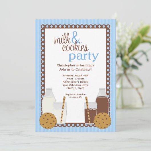 Birthday Party Invitation Kaart (Staand voorkant)