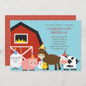 Birthday Party Invitation Kaart (Voorkant / Achterkant)