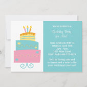 Birthday Party Invitation Kaart (Voorkant)