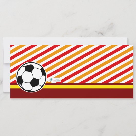 Birthday Party Invitation Kaart (Achterkant)