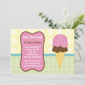 Birthday Party Invitation Kaart (Staand voorkant)