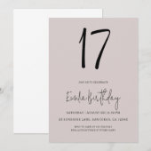 Birthday Party Invitation Kaart (Voorkant / Achterkant)