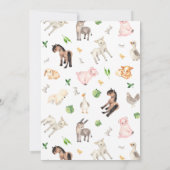 Birthday Party Invitation Kaart (Achterkant)